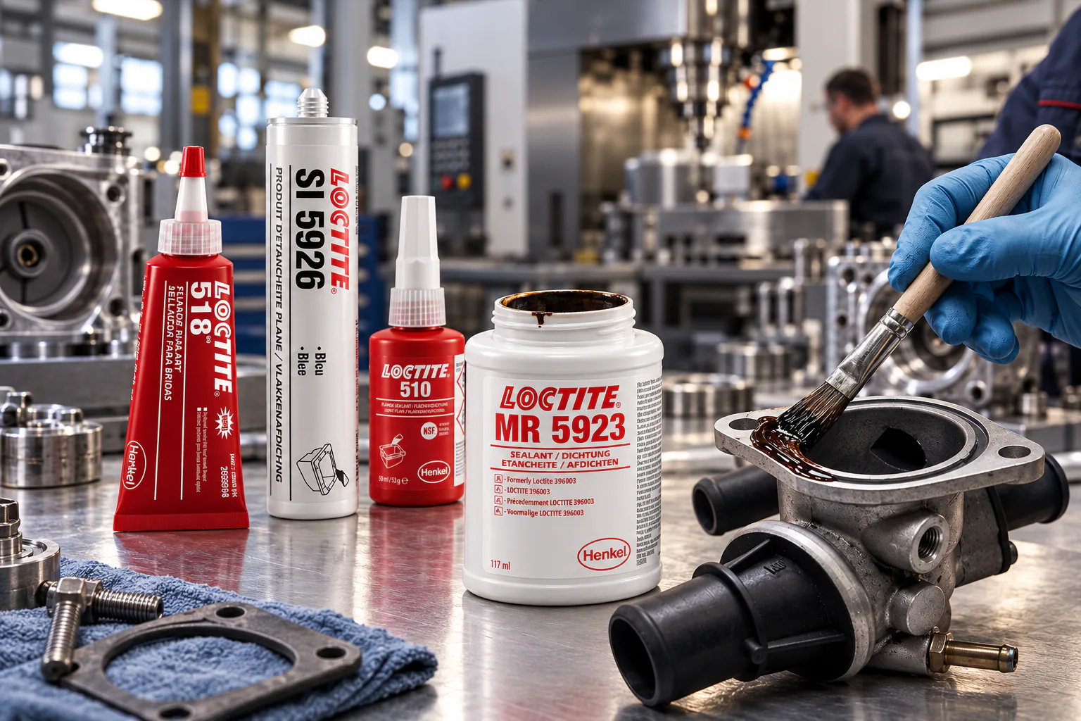 Gamme LOCTITE pour plans de joints dans un atelier
