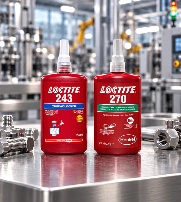 LOCTITE 243 et LOCTITE 270 en environnement industriel