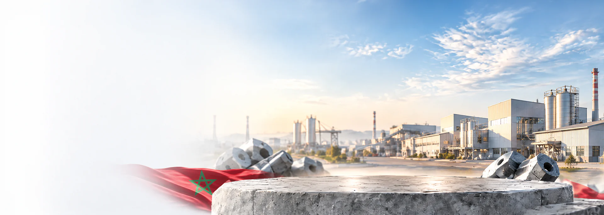 Casablanca et plateforme industrielle